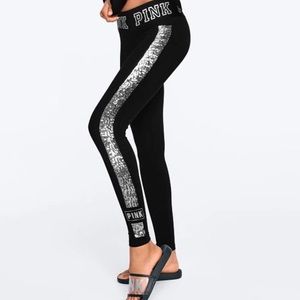 ❌SOLD❌ [NWT] VS PINK Cotton Bling Leggings size M